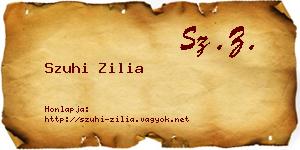 Szuhi Zilia névjegykártya
